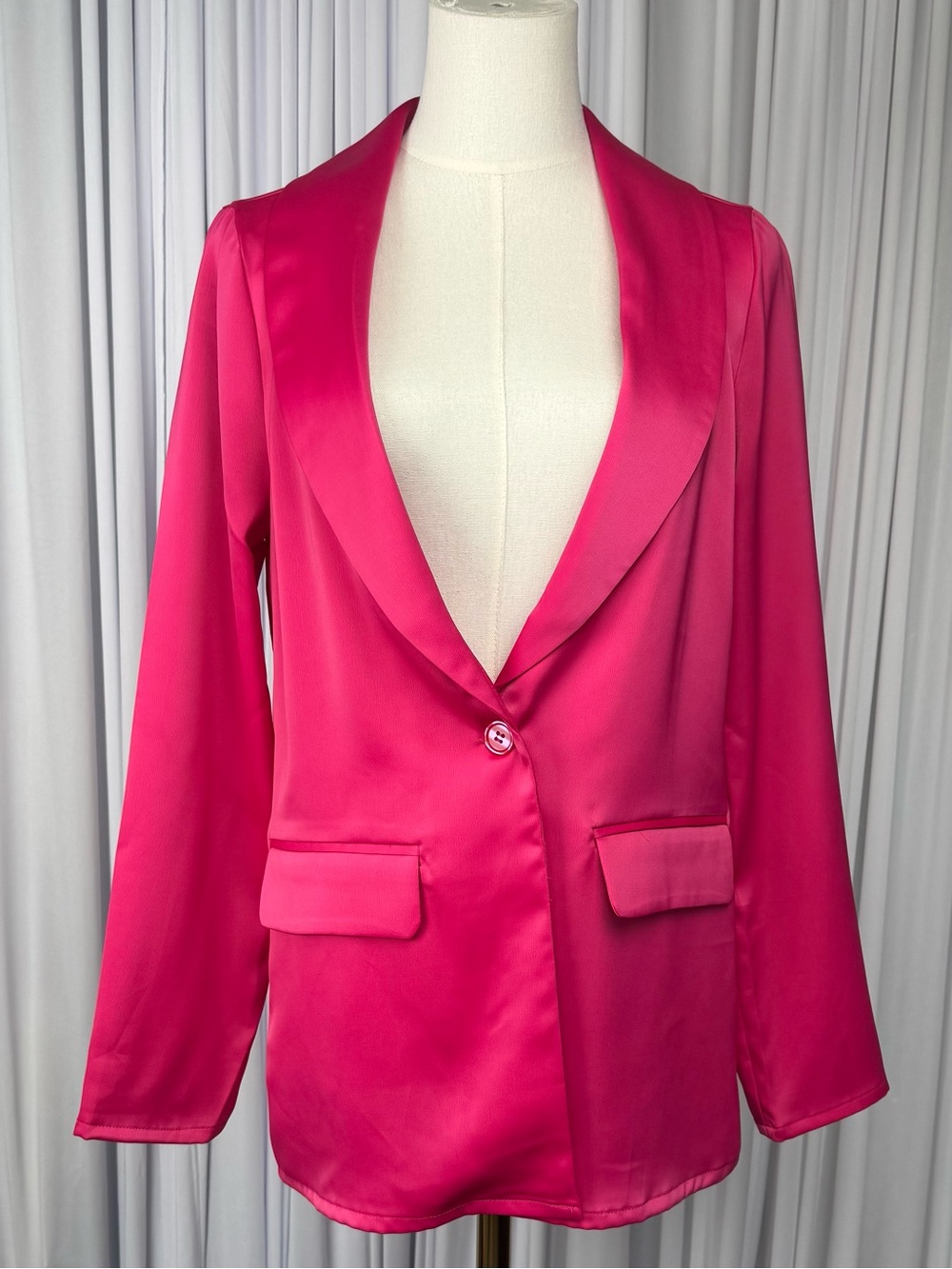 Sincerly Jules Hot Pink Blazer Jacket Women's Size Medium